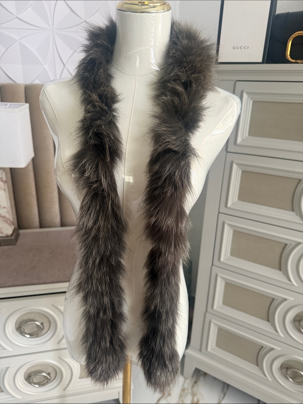 Fox fur scarf real fix
